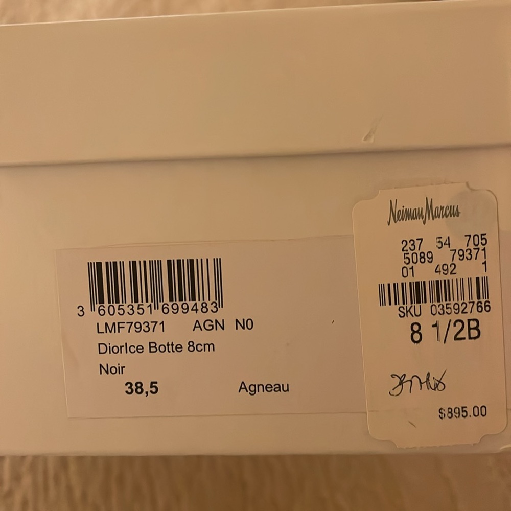 Dior Black Suede Boots BNB - Picture 9 of 10